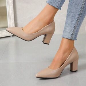 Ladies' Black High-heel Pumps formal office wear